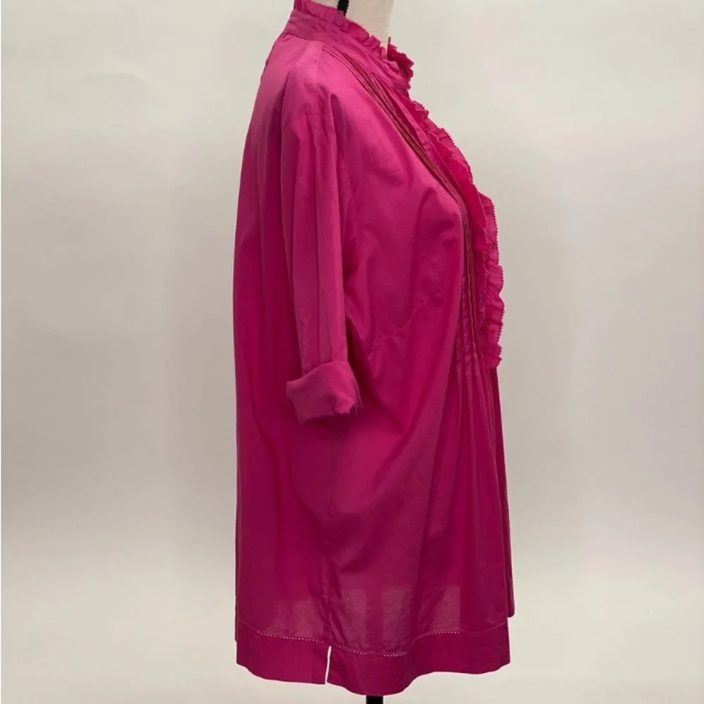 MICHAEL Michael Kors Ruffled Button Down - Picture 3 of 5